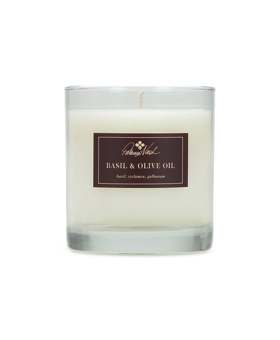 Basil & Olive Oil Candle – Patricia Nash