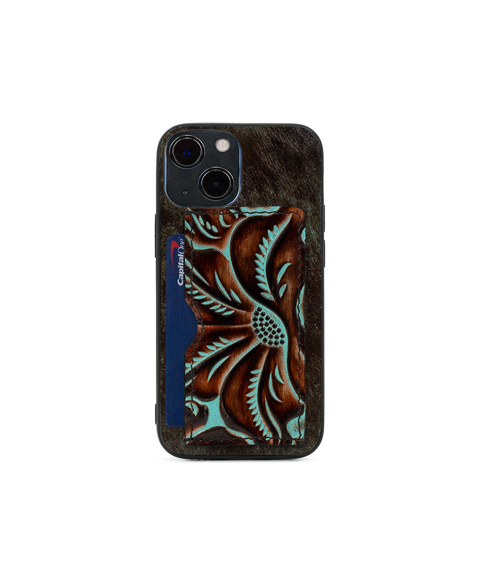 Vedetta iPhone 13 Mini Case  - Tooled Turquoise - turquoise - by Patricia Nash - View 2 of 3