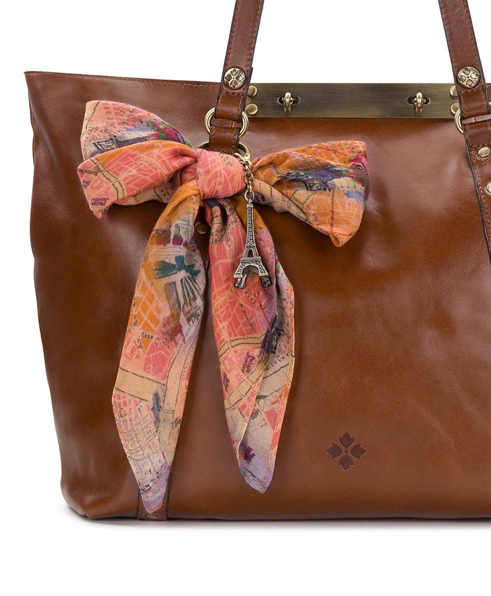 eiffel tower travel paris print makeup bag Patricia Nash Bow Bag Charm with Eiffel Tower Hang Off