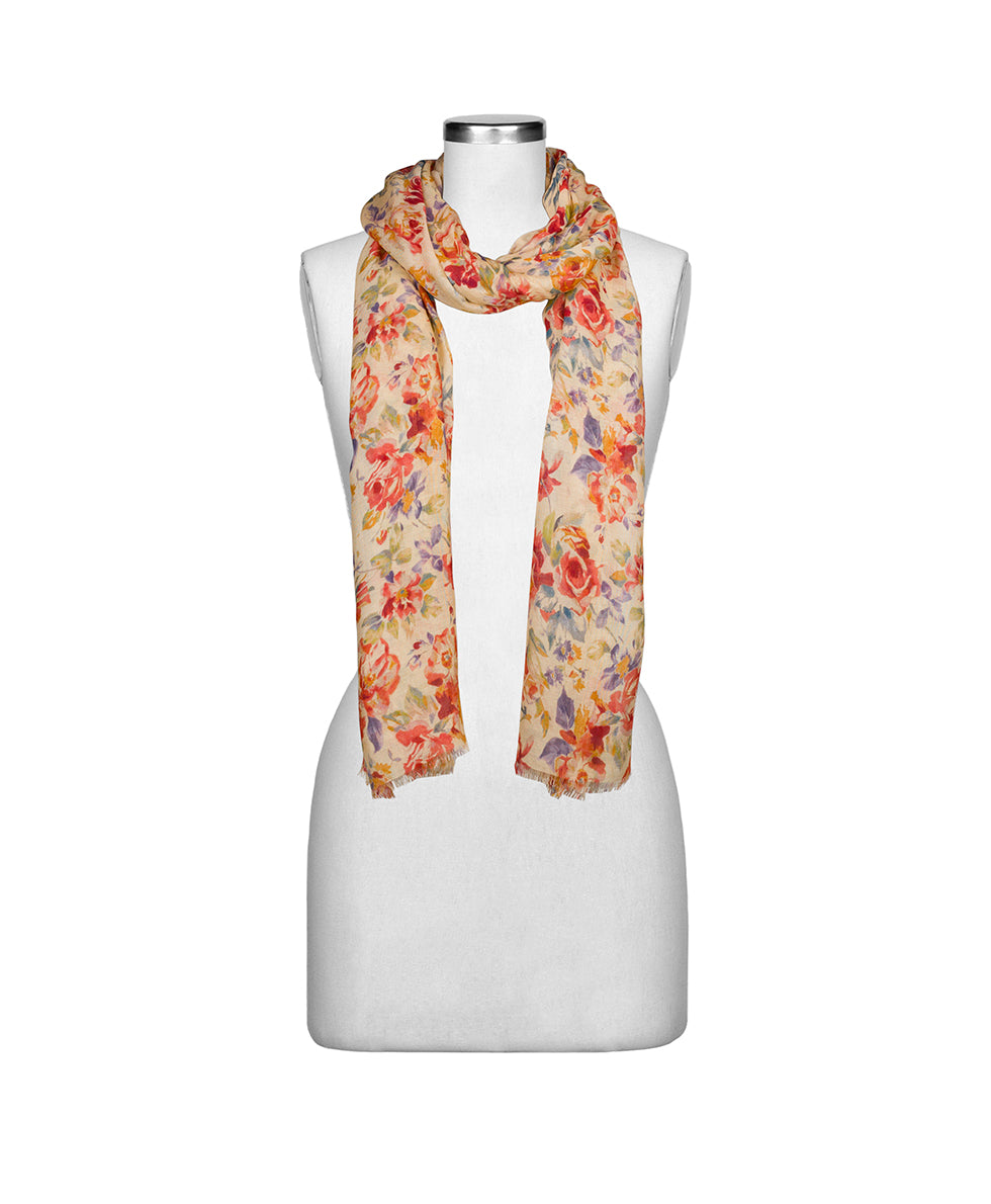 Female - Scarf - Aegean Blooms - aegean blooms - by Patricia Nash - View 3 of 4