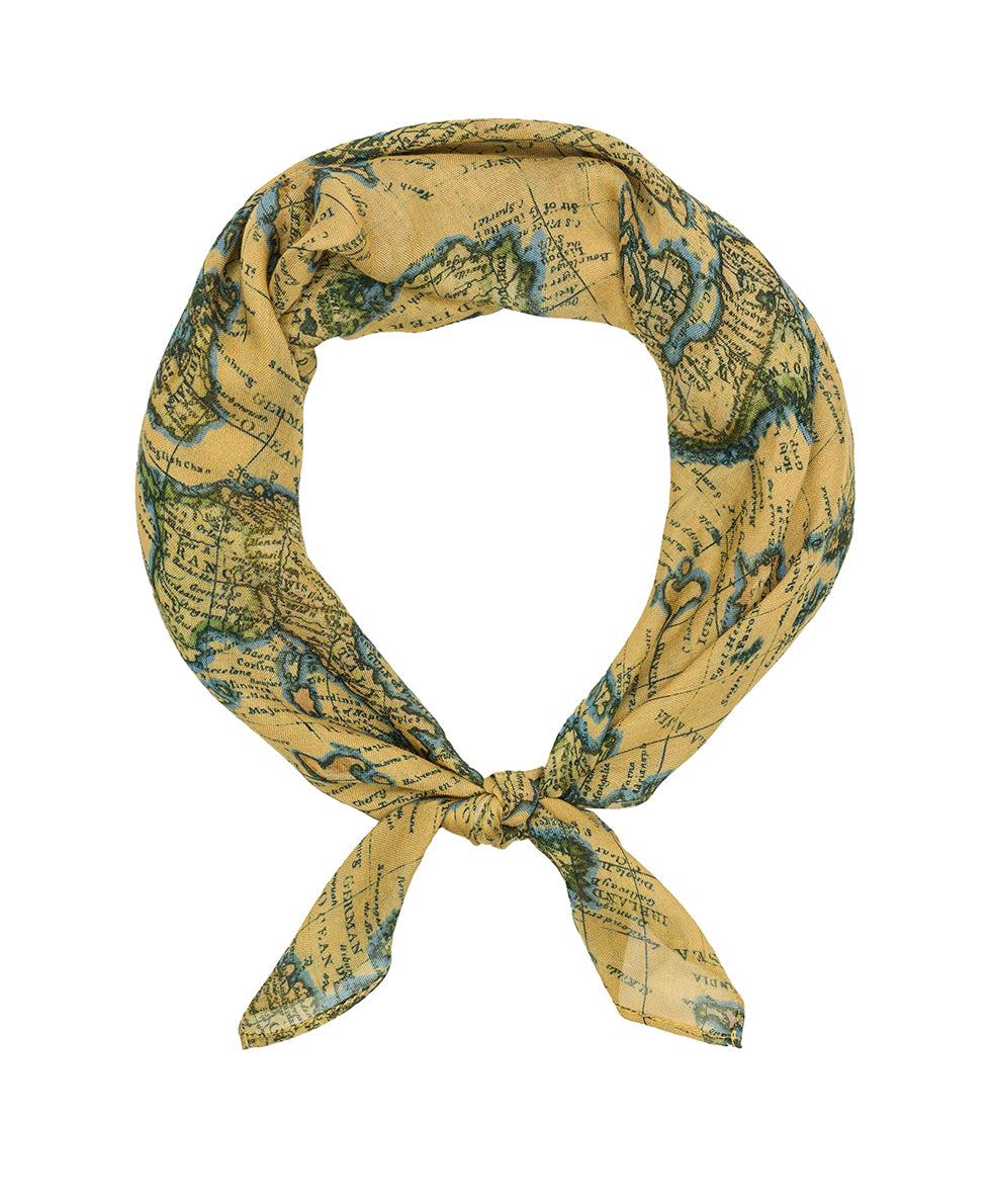 Square Scarf - European Map - european map - by Patricia Nash - View 1 of 3
