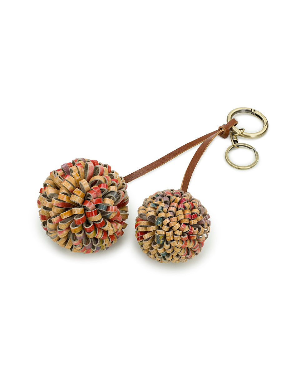 Female - Pom Pom Bag Charm - Aegean Blooms - aegean blooms - by Patricia Nash - View 2 of 3