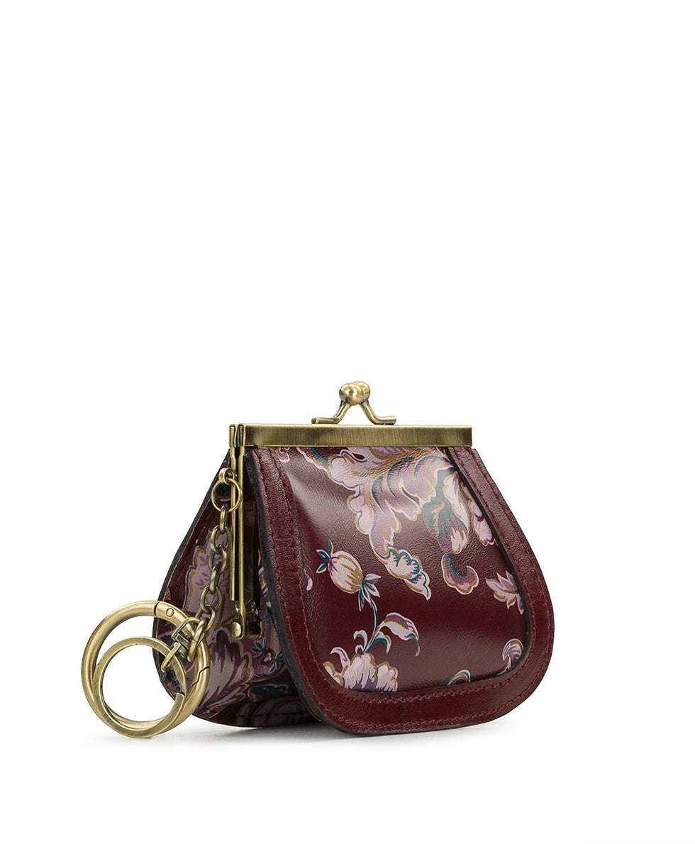 Female - Bella Coin Purse - European Floral Tapestry - european floral tapestry - by Patricia Nash - View 3 of 4
