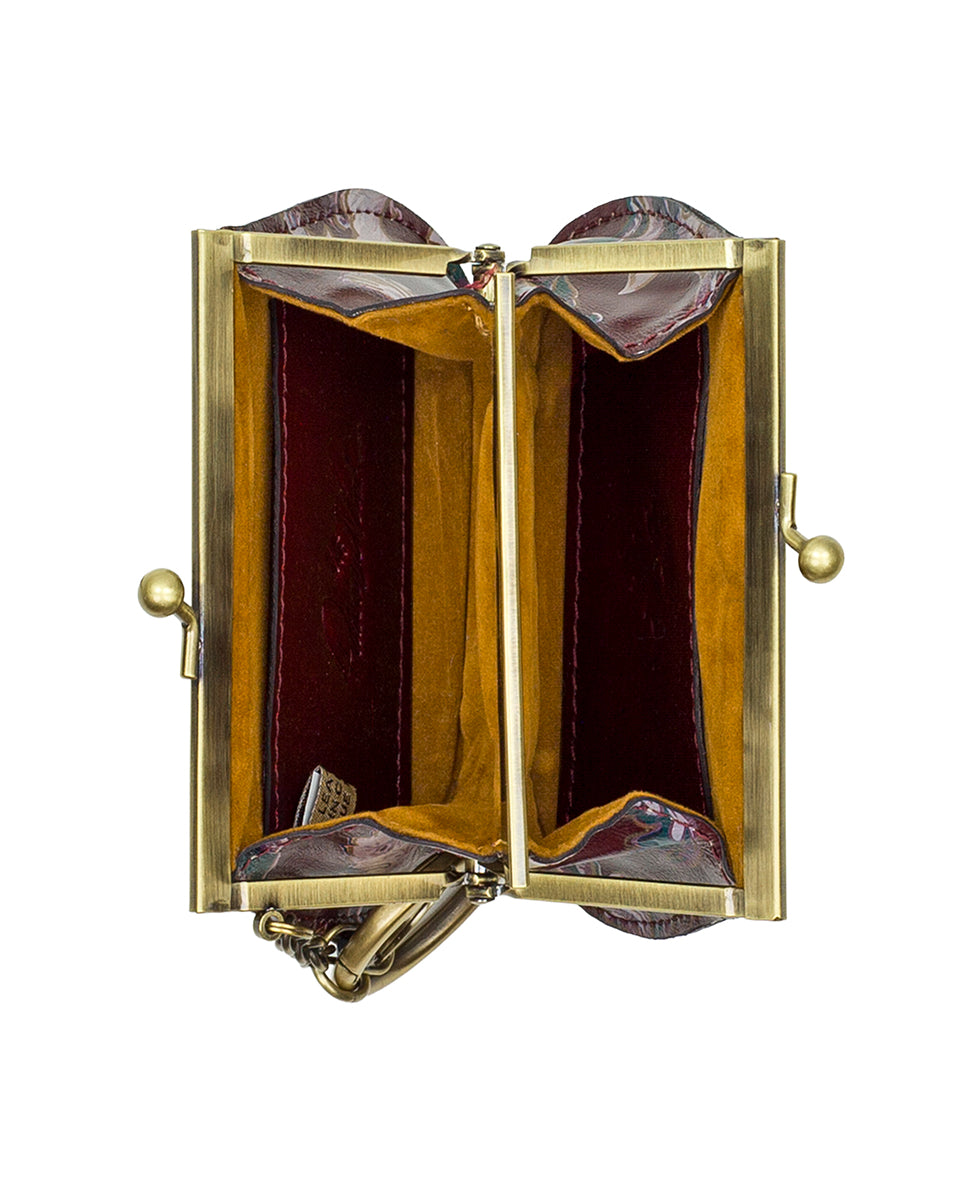 Female - Bella Coin Purse - European Floral Tapestry - european floral tapestry - by Patricia Nash - View 4 of 4