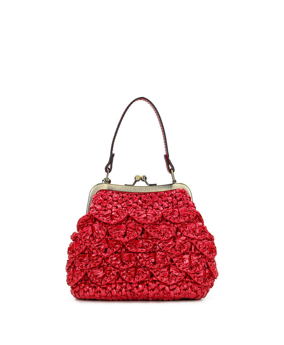 Mini Laureana Chain Crossbody - Scalloped Raffia – Patricia Nash