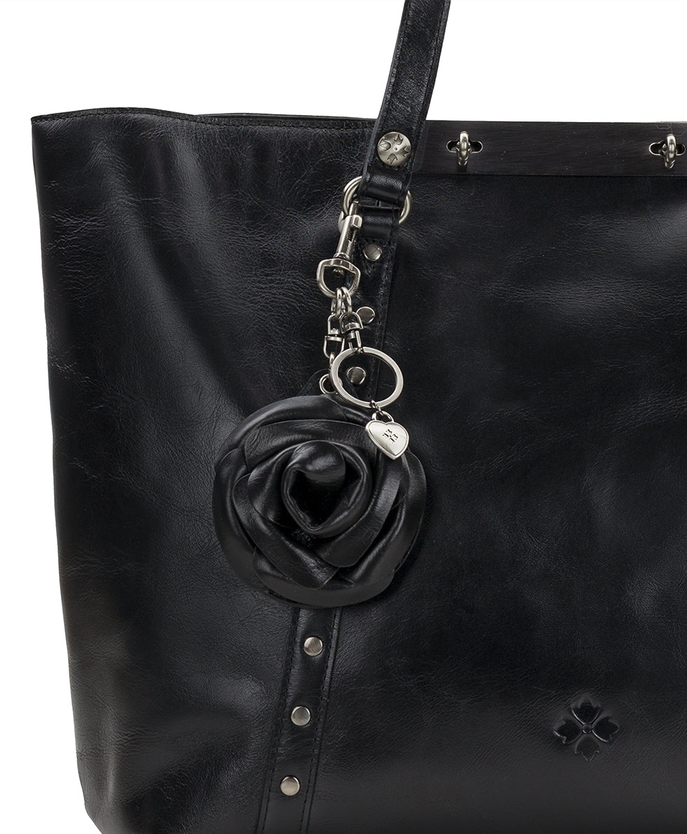 Female - Rose Mirror Bag Charm - Heritage - black - by Patricia Nash - View 5 of 10
