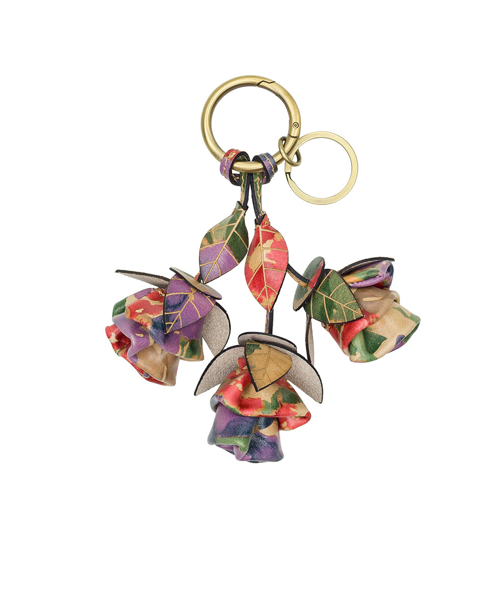 Three Rose Bag Charm - French Hydrangeas – Patricia Nash