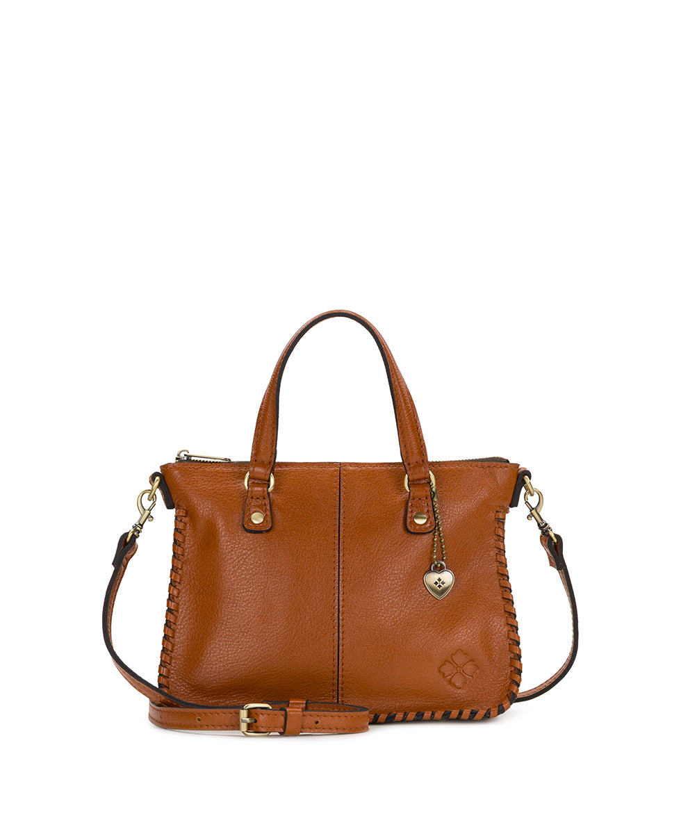 Mini Briona W/ Leather Crossbody | Rugged Natural Grain