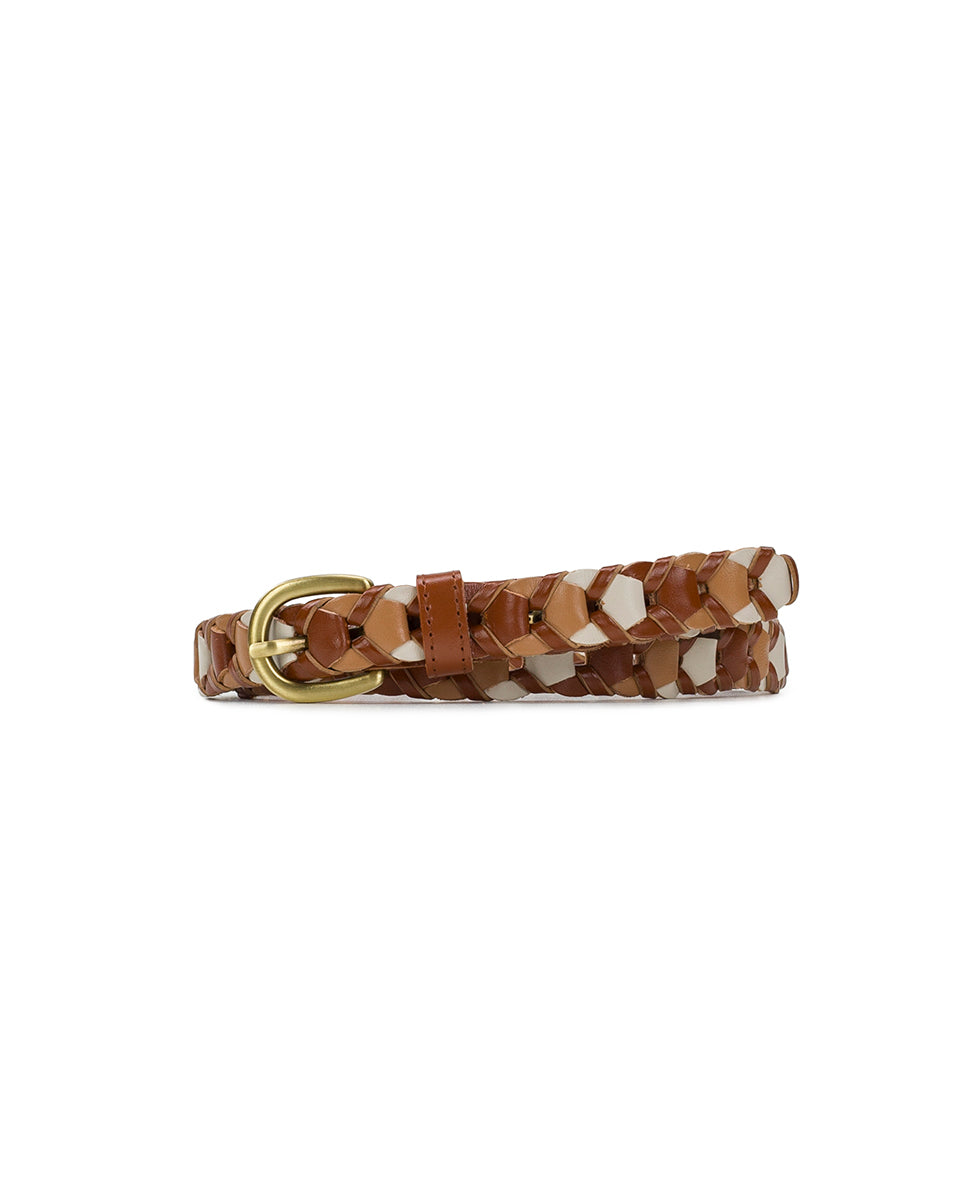 Atina Chainlink Belt - Latte Tan Naturale – Patricia Nash