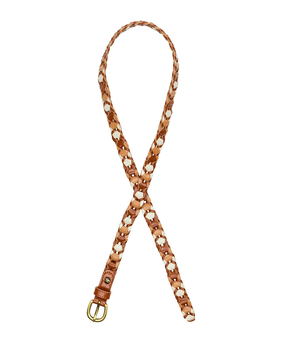 Atina Chainlink Belt - Latte Tan Naturale - by Patricia Nash - View 2 of 4
