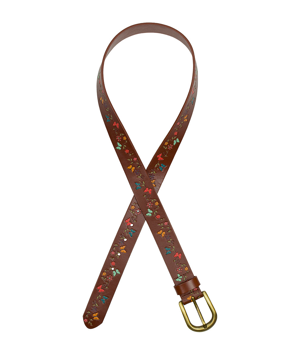 Patricia Nash / Vietri Floral Leather Brown Belt Patricia Nash Women main image 3