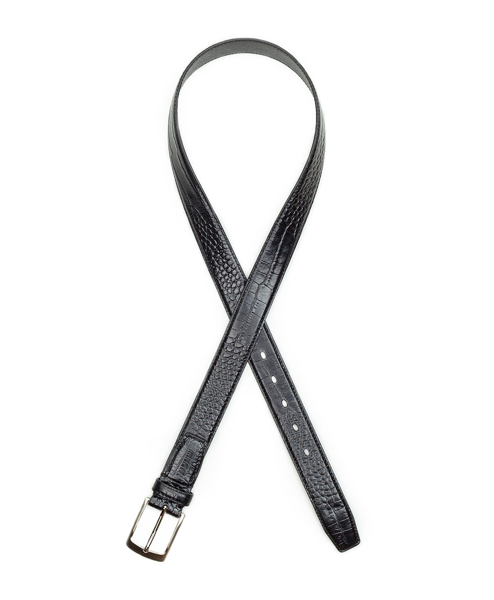 Mens - Nash Men's Croc Belt - Black - by Patricia Nash - View 2 of 3