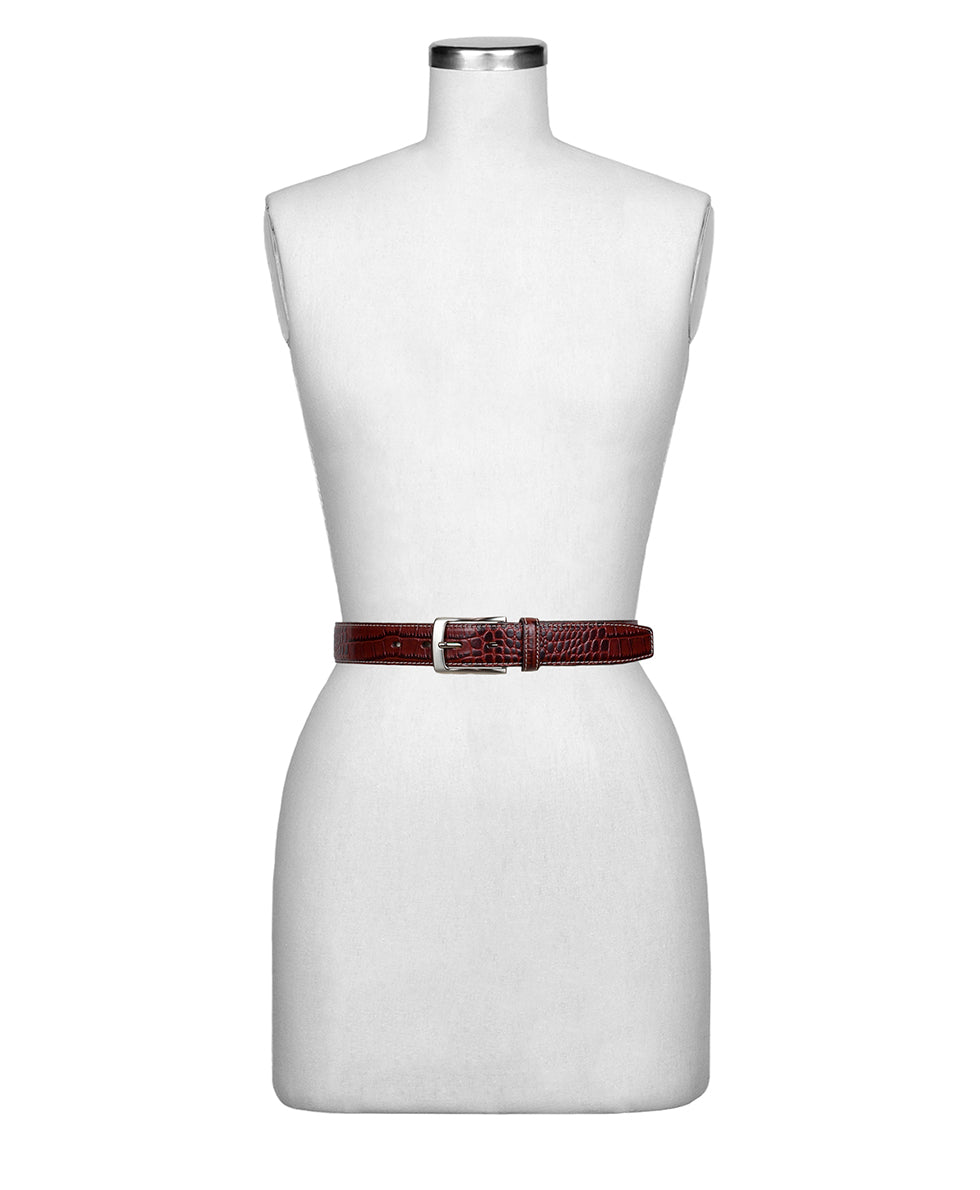 Mens - Nash Men's Croc Belt - British Tan - by Patricia Nash - View 3 of 3