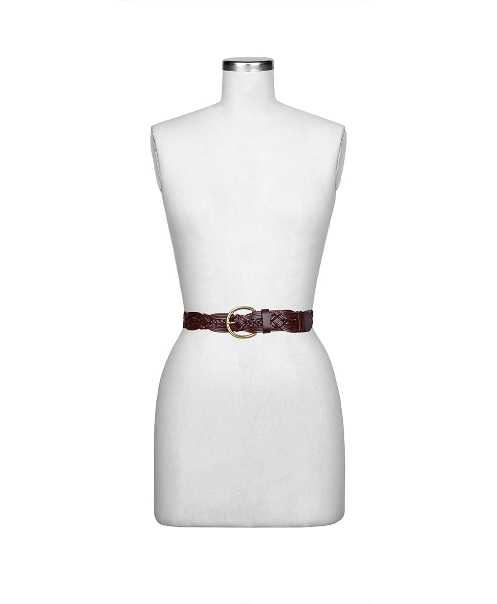 Patricia Nash Women's Melissa Braided Belt, Tan, Large, Leather Patricia Nash Women's Melissa Braided Belt, Tan, Large, Leather