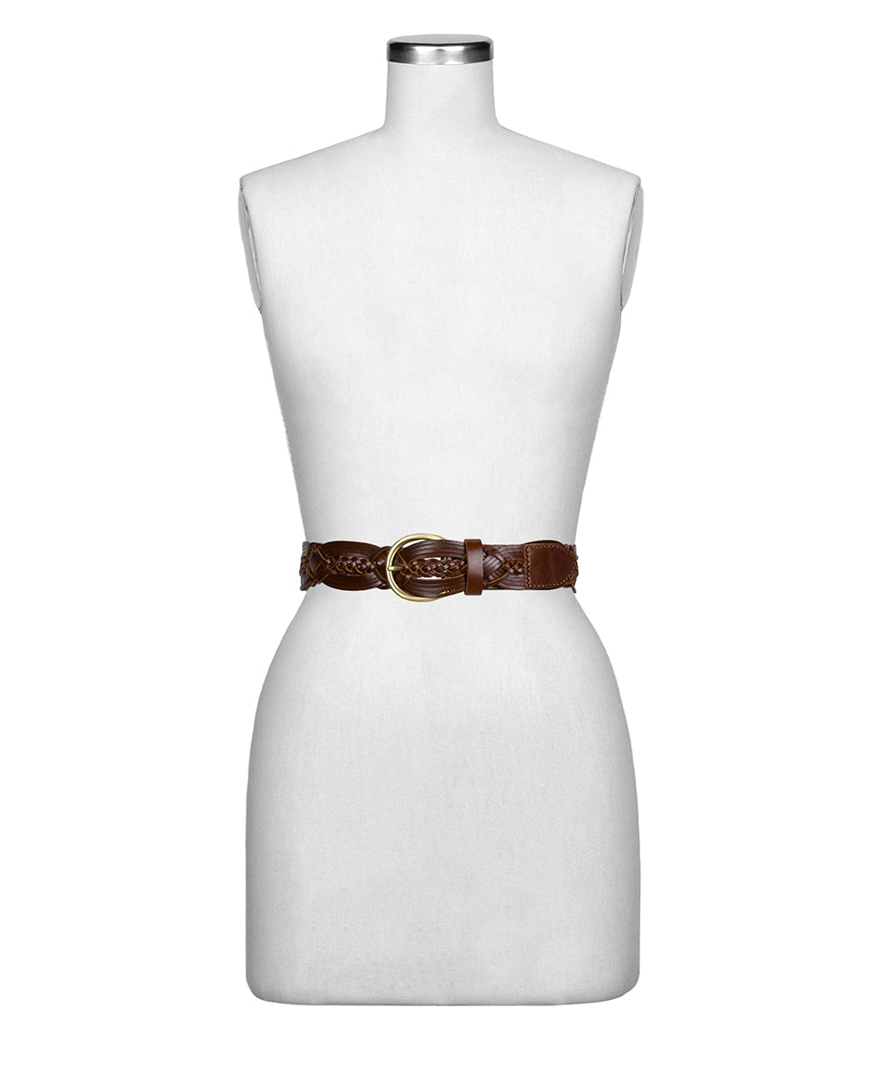 braided leather dress belt Patricia Nash Women's Melissa Braided Leather Belt