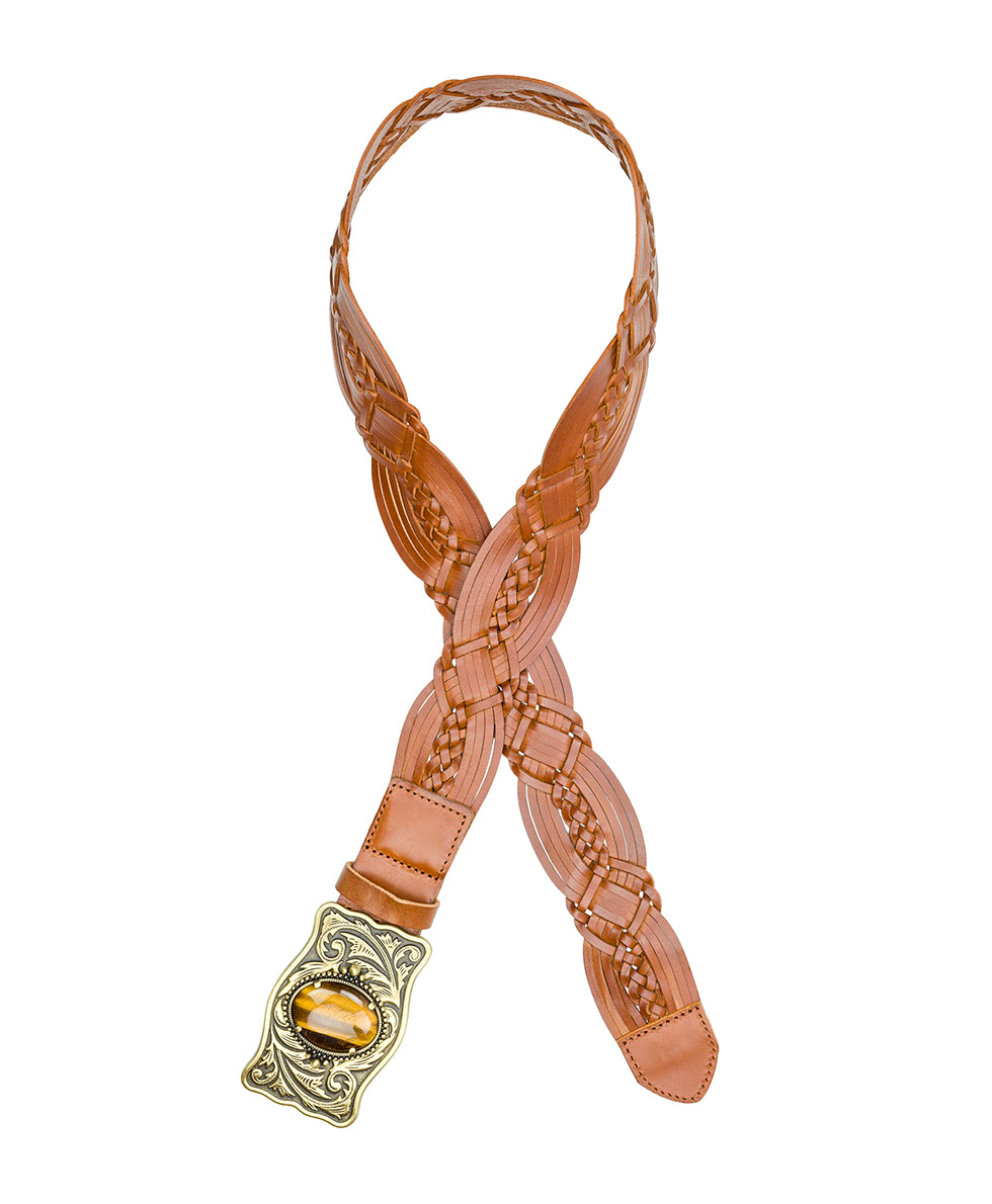 Female - Roseanna Belt - Braided — Tan - by Patricia Nash - View 2 of 3