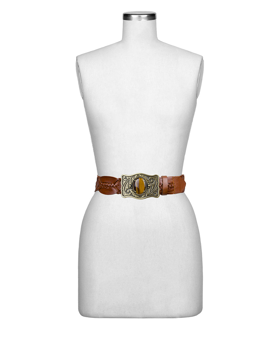 Female - Roseanna Belt - Braided — Tan - by Patricia Nash - View 3 of 3