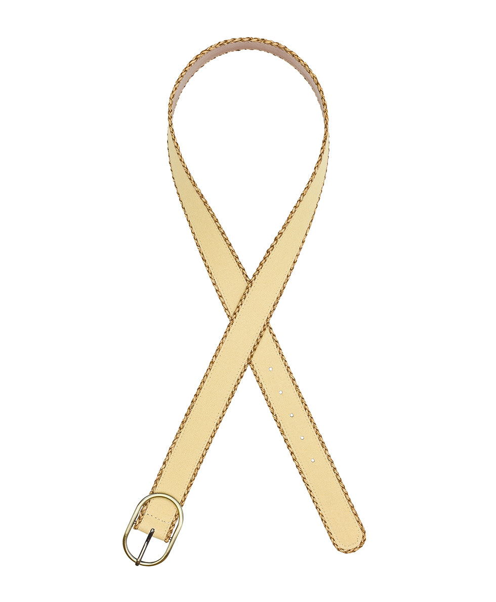 Female - Elio Belt - Woven Straw — Beige - by Patricia Nash - View 2 of 3