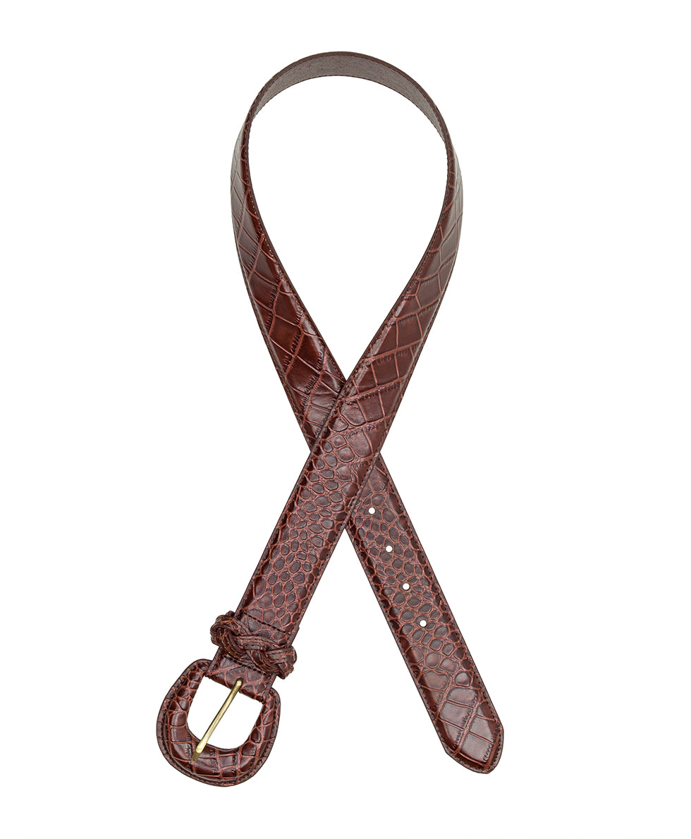 Female - Selena Belt - Vintage Distressed Croc - by Patricia Nash - View 2 of 4