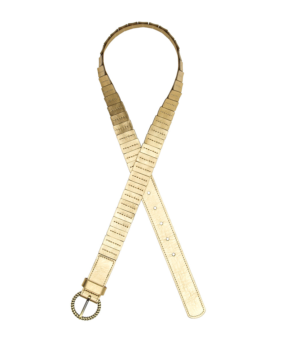 Female - Vasia Belt - Stretch Antique Gold - by Patricia Nash - View 2 of 4