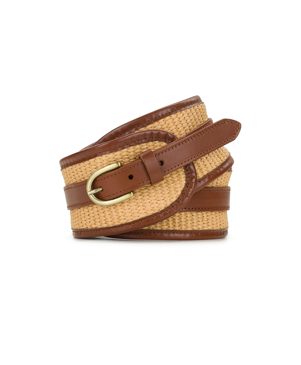 Aude Belt - Spring Wicker - Tan – Patricia Nash