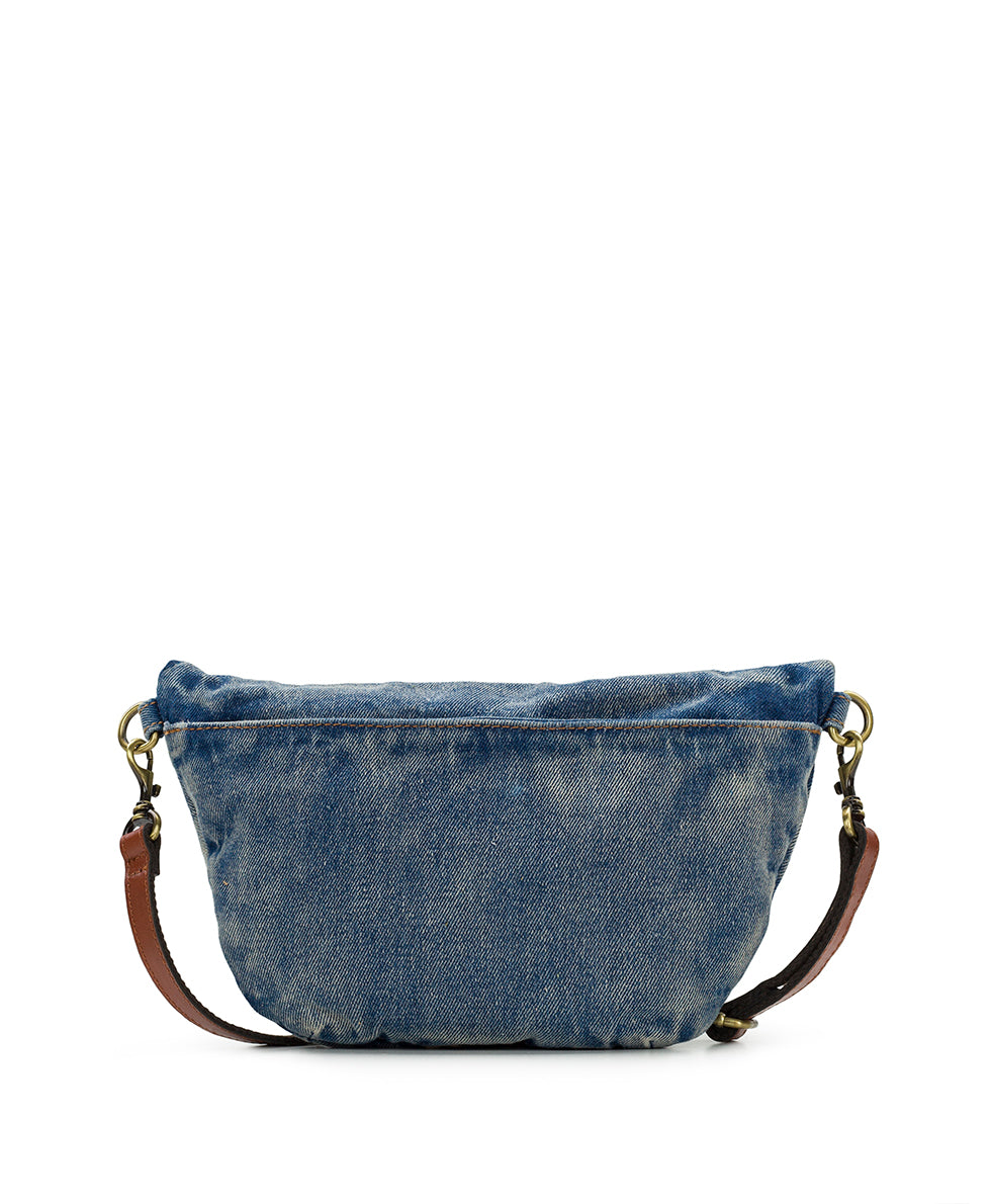 Tinchi Belt Bag Washed Denim Patchwork