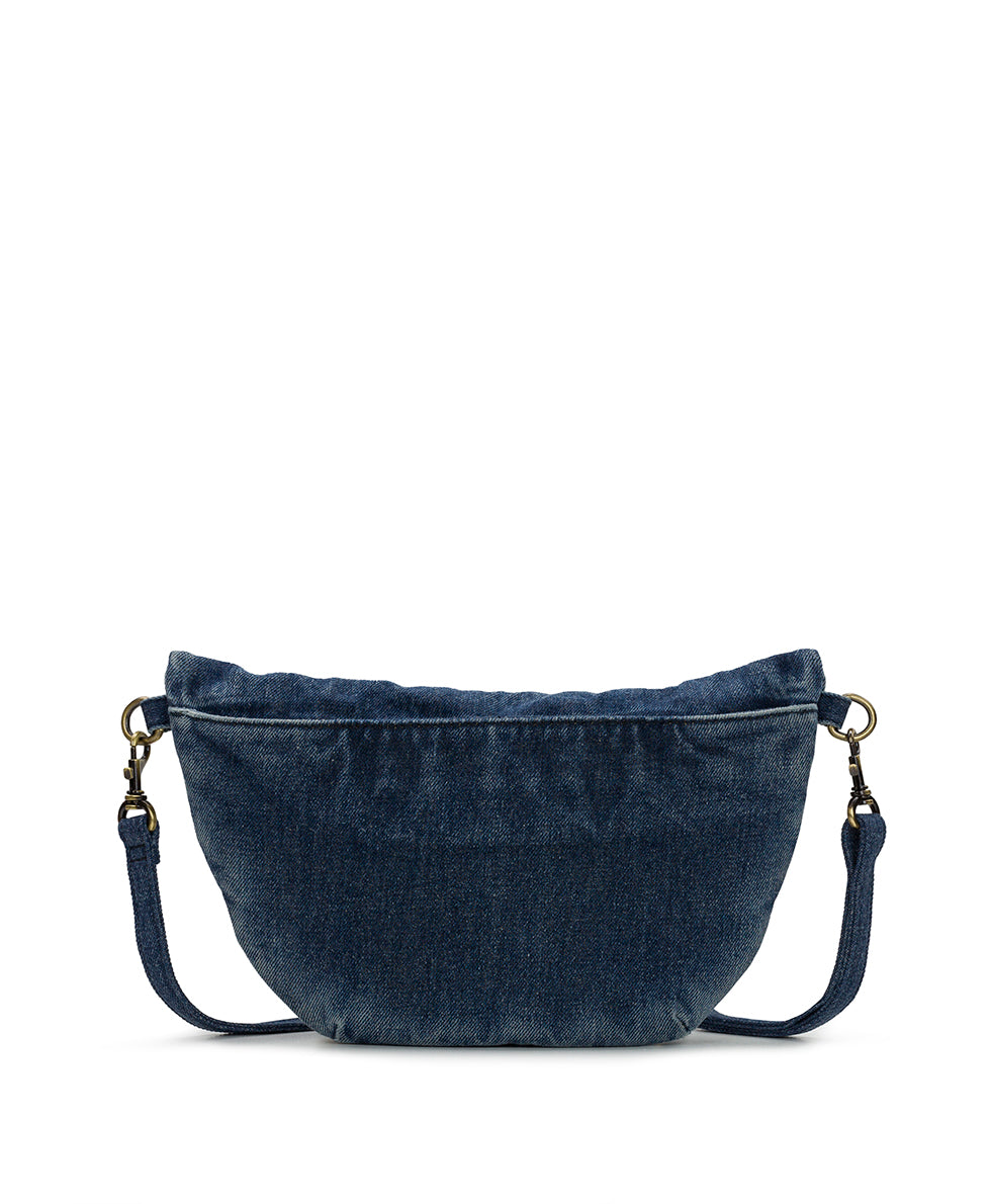 Female - Tinchi Belt Bag - Washed Woven Denim - default title - by Patricia Nash - View 2 of 6