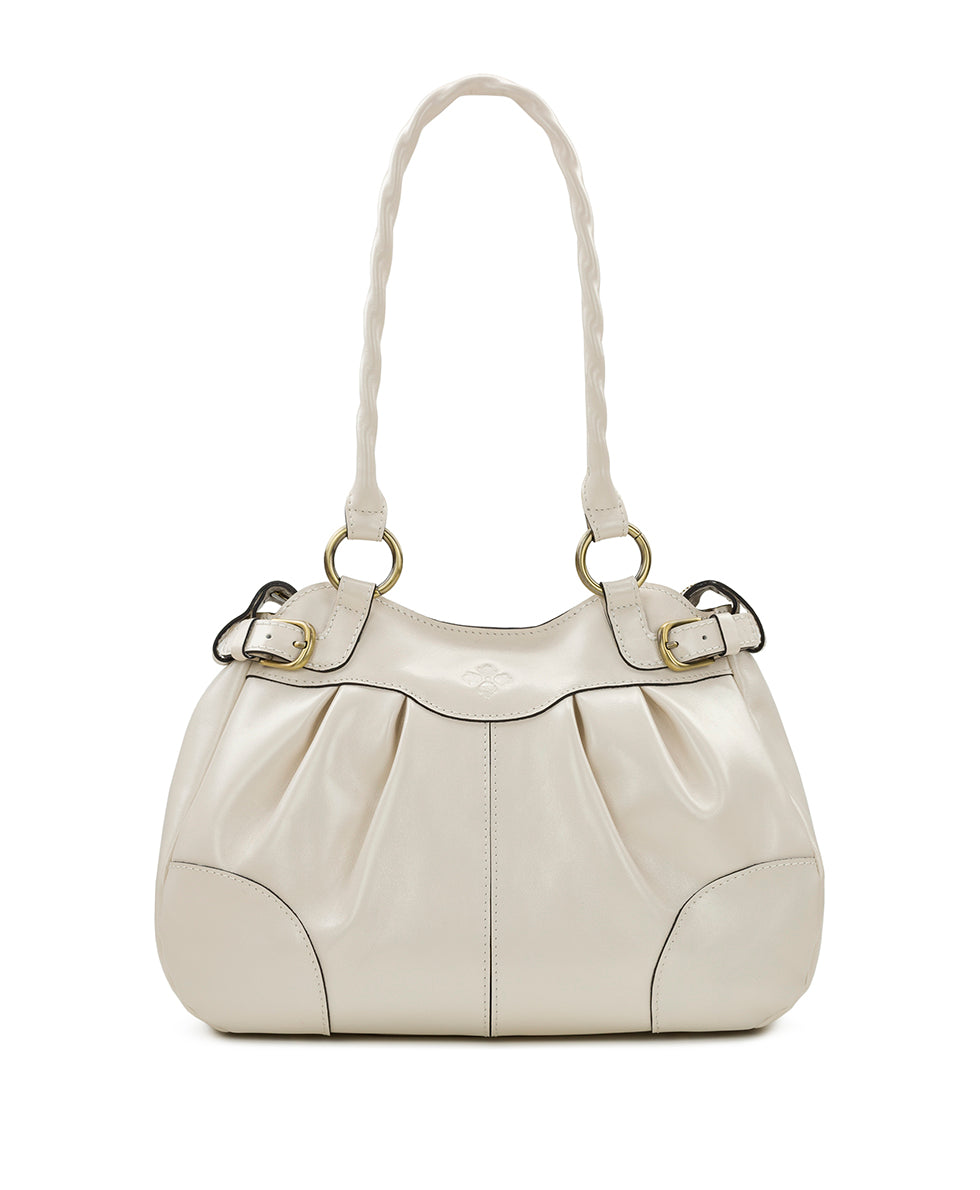 NWT Patricia Nash Cream White Italian store Leather Satchel