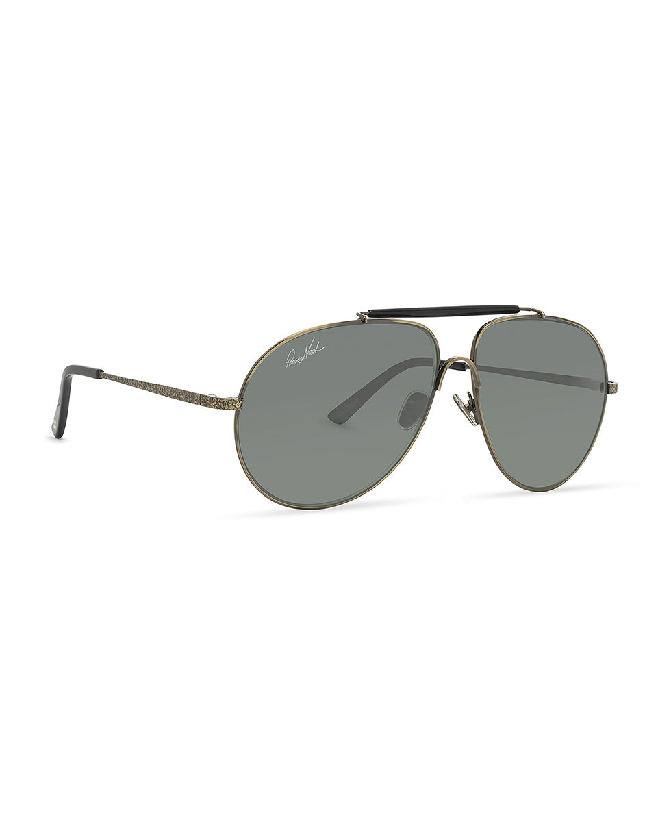 Gloria Aviator Sunglasses - Black - black - by Patricia Nash - View 2 of 8