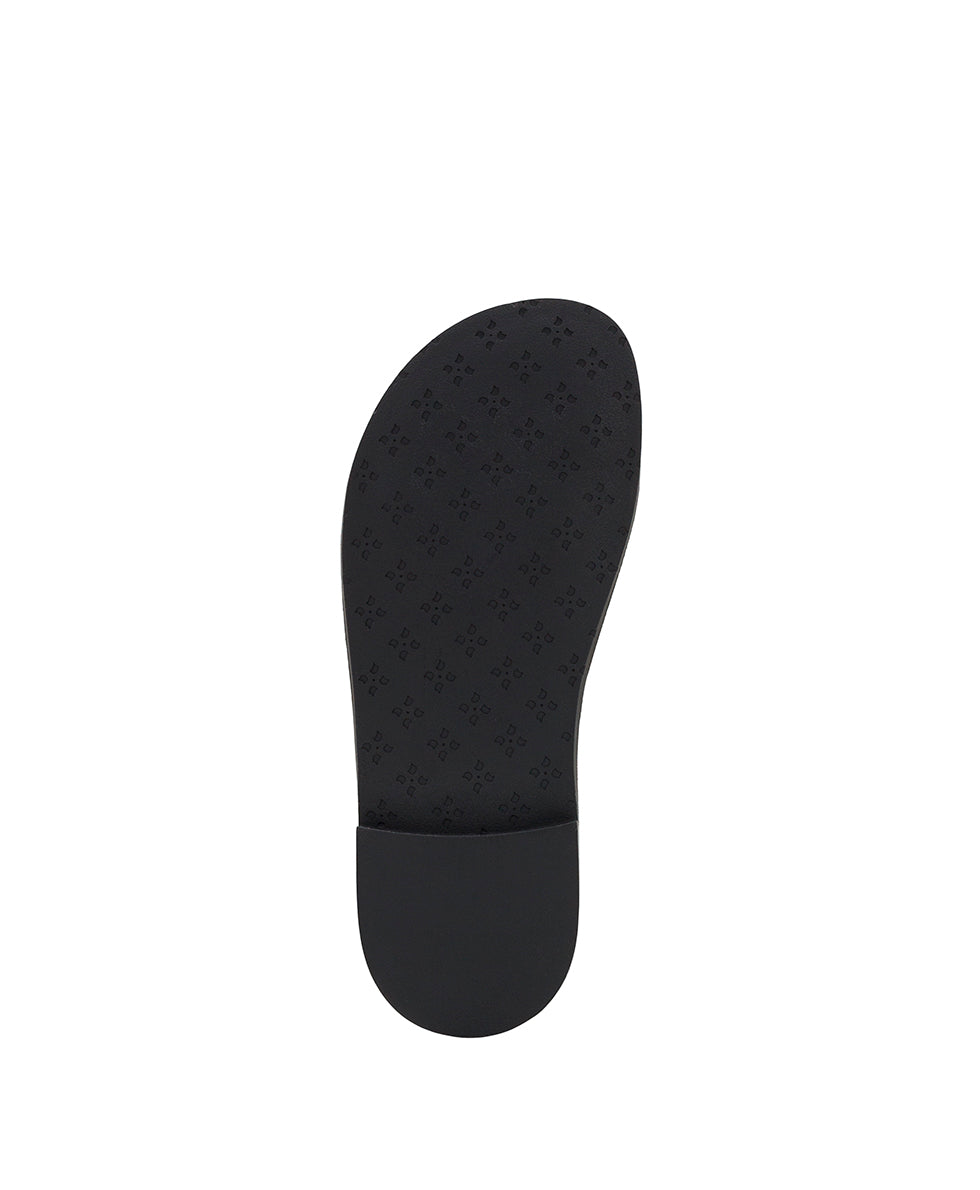 Fidella Sandals - Vegetable Tanned Leather — Black - by Patricia Nash - View 6 of 6