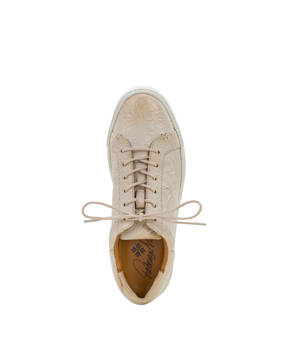 Uma Sneaker - Tooled — Chalk White - by Patricia Nash - View 5 of 6