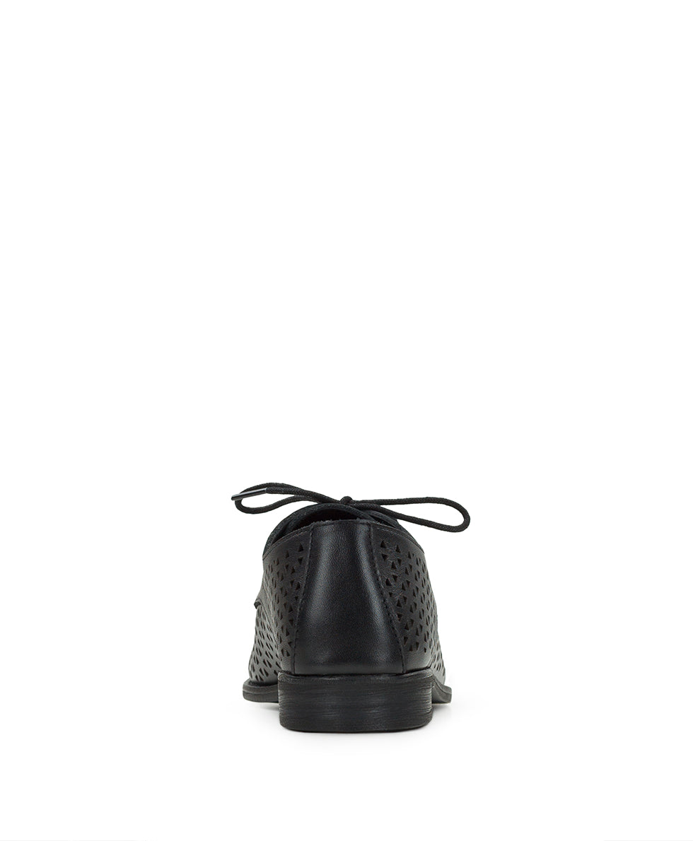 Female - Silvio Oxford Shoes - Perforated Leather ‑ Black - by Patricia Nash - View 4 of 7