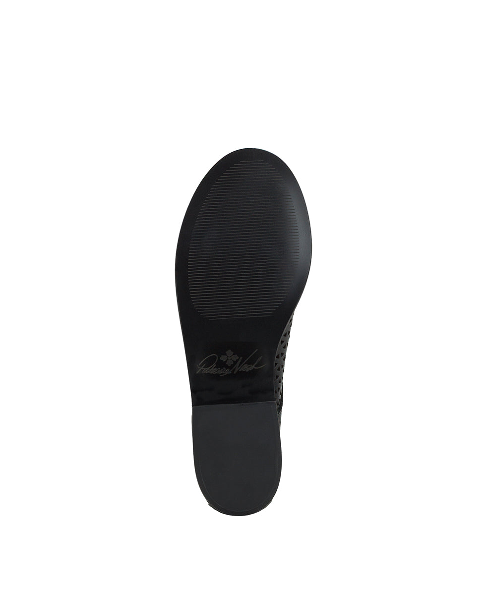 Female - Silvio Oxford Shoes - Perforated Leather ‑ Black - by Patricia Nash - View 7 of 7