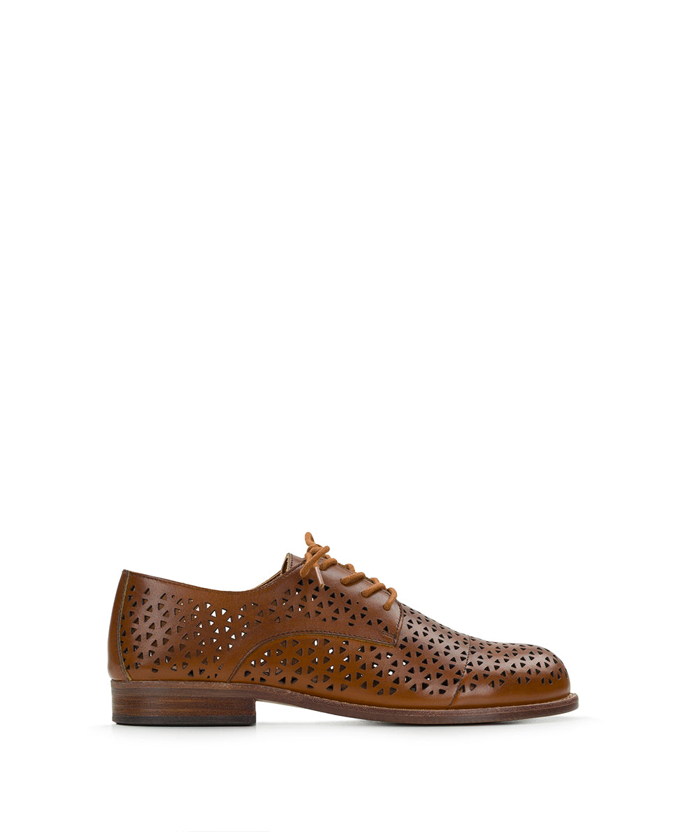 Silvio Oxford Shoes Perforated Leather ‑ Tan