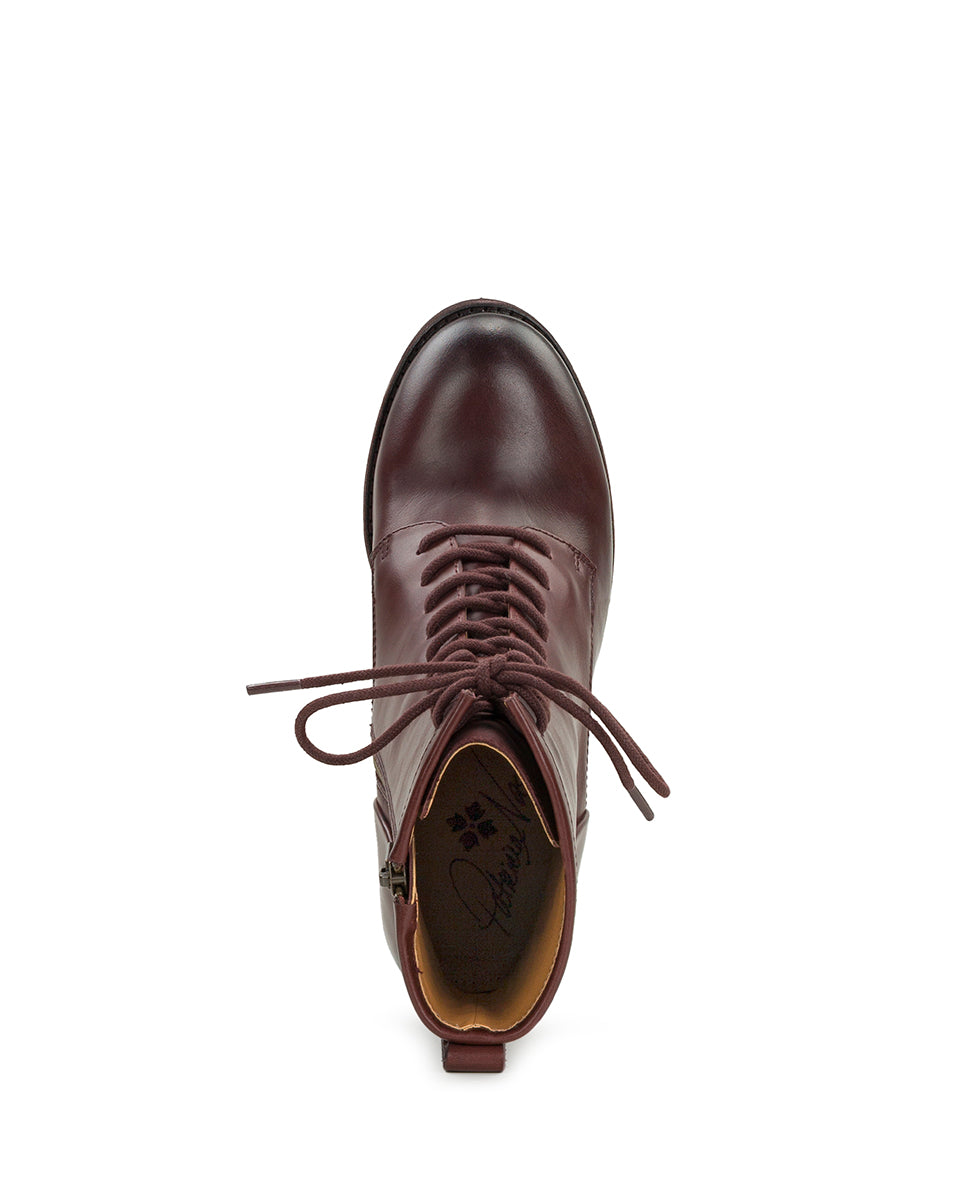 Female - Sicily Boot - Burnished Leather - Wine - by Patricia Nash - View 5 of 6