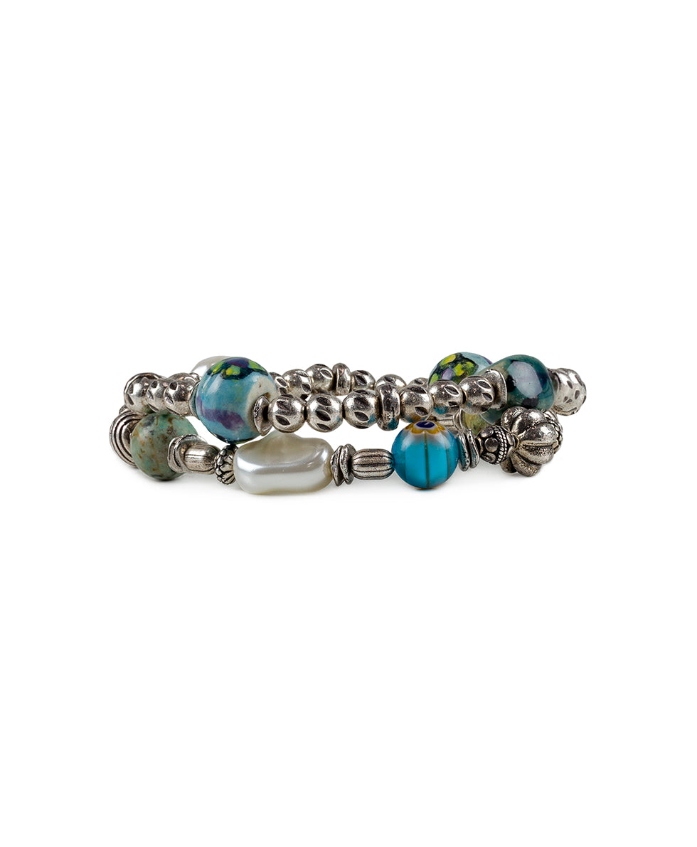 Stretch Bracelet Set - Paris Garden