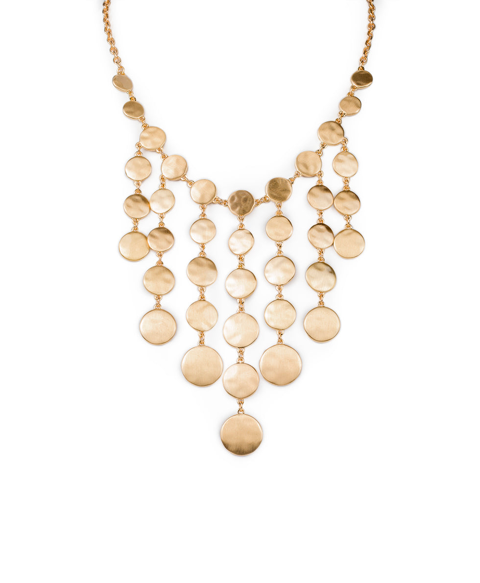 Cascade Collar Necklace - Gilded Metal – Patricia Nash