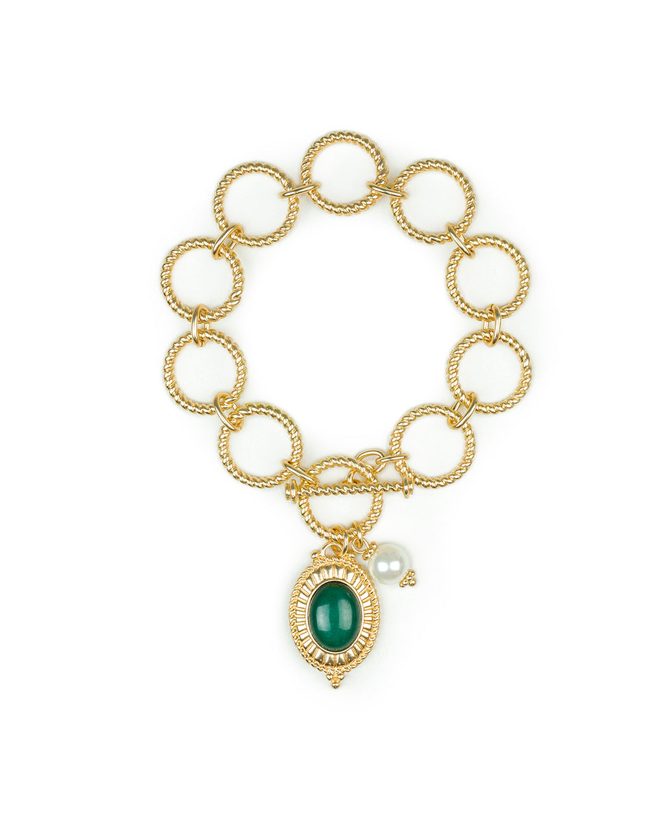 Female - Toggle Bracelet- Museum - matte gold - by Patricia Nash - View 1 of 2