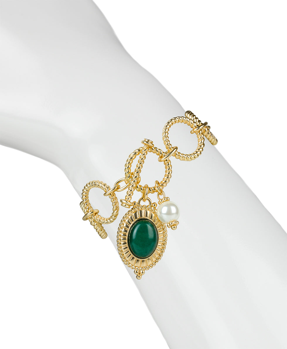 Female - Toggle Bracelet- Museum - matte gold - by Patricia Nash - View 2 of 2