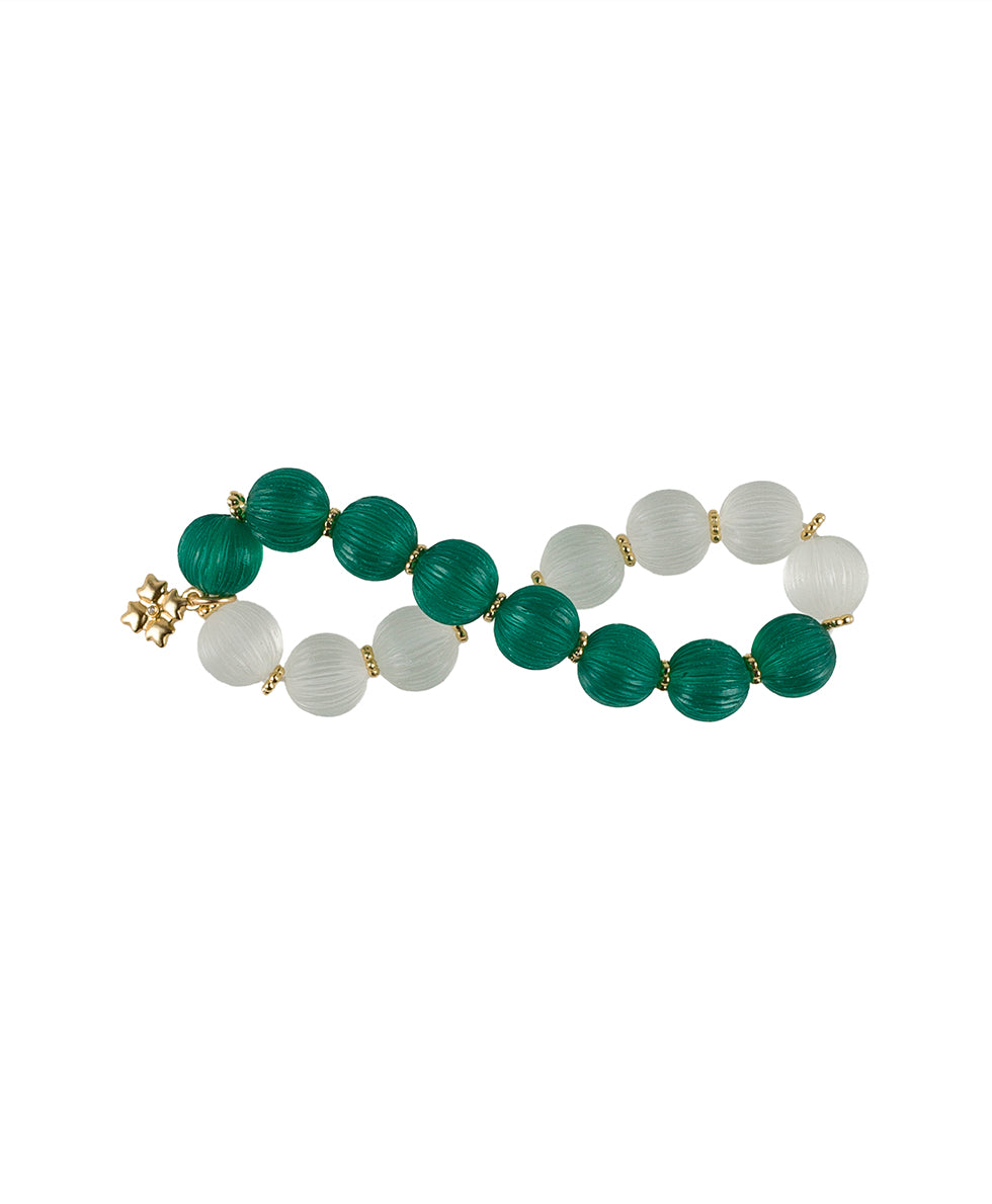 Female - Stretch Bracelet - Resin - matte gold - by Patricia Nash - View 2 of 3