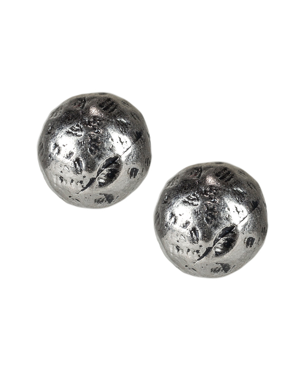 Hammered Ball Stud Earrings - Not So Basics - egyptian gold - by Patricia Nash - View 3 of 6