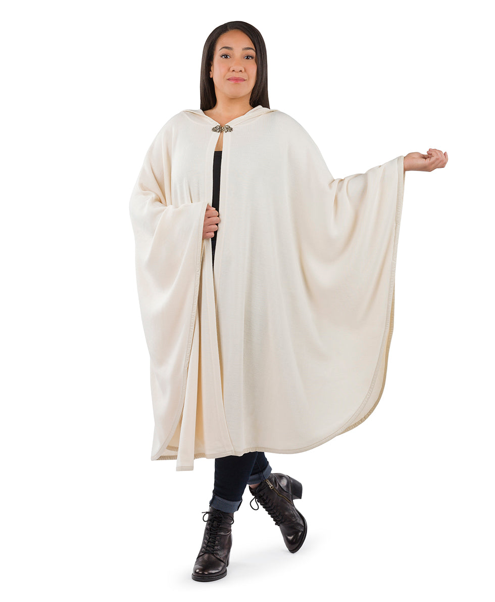 Hooded Cape with Clasp - Vintage - black - by Patricia Nash - View 44 of 62