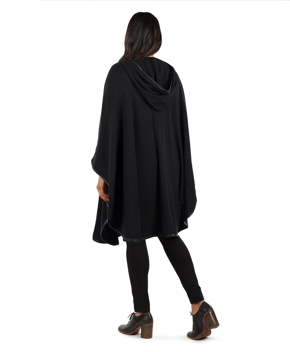 Hooded Cape with Clasp - Vintage - black - by Patricia Nash - View 2 of 62