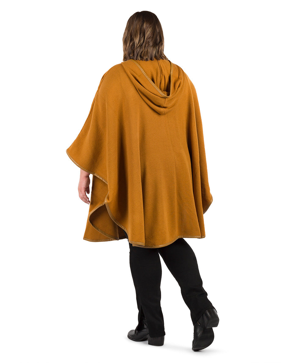 Hooded Cape with Clasp - Vintage - black - by Patricia Nash - View 19 of 62