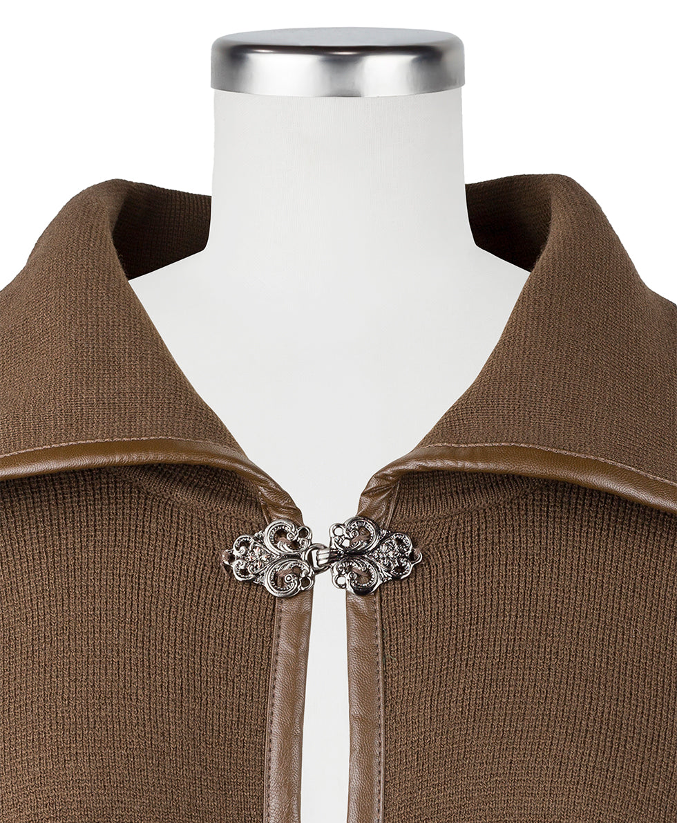 Female - Hand Laced Cape with Clasp - Vintage - black - by Patricia Nash - View 26 of 30