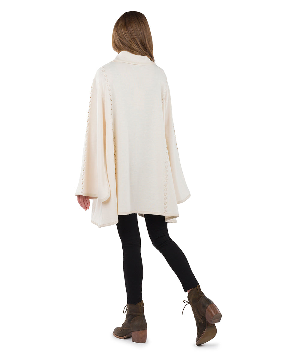 Sleeved Cape - Vintage - maroon - by Patricia Nash - View 50 of 67