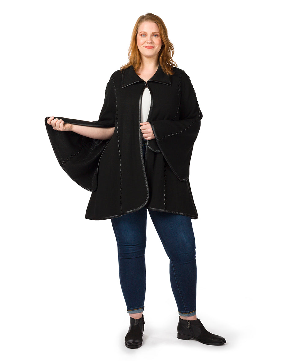 Sleeved Cape - Vintage - by Patricia Nash - View 6 of 8