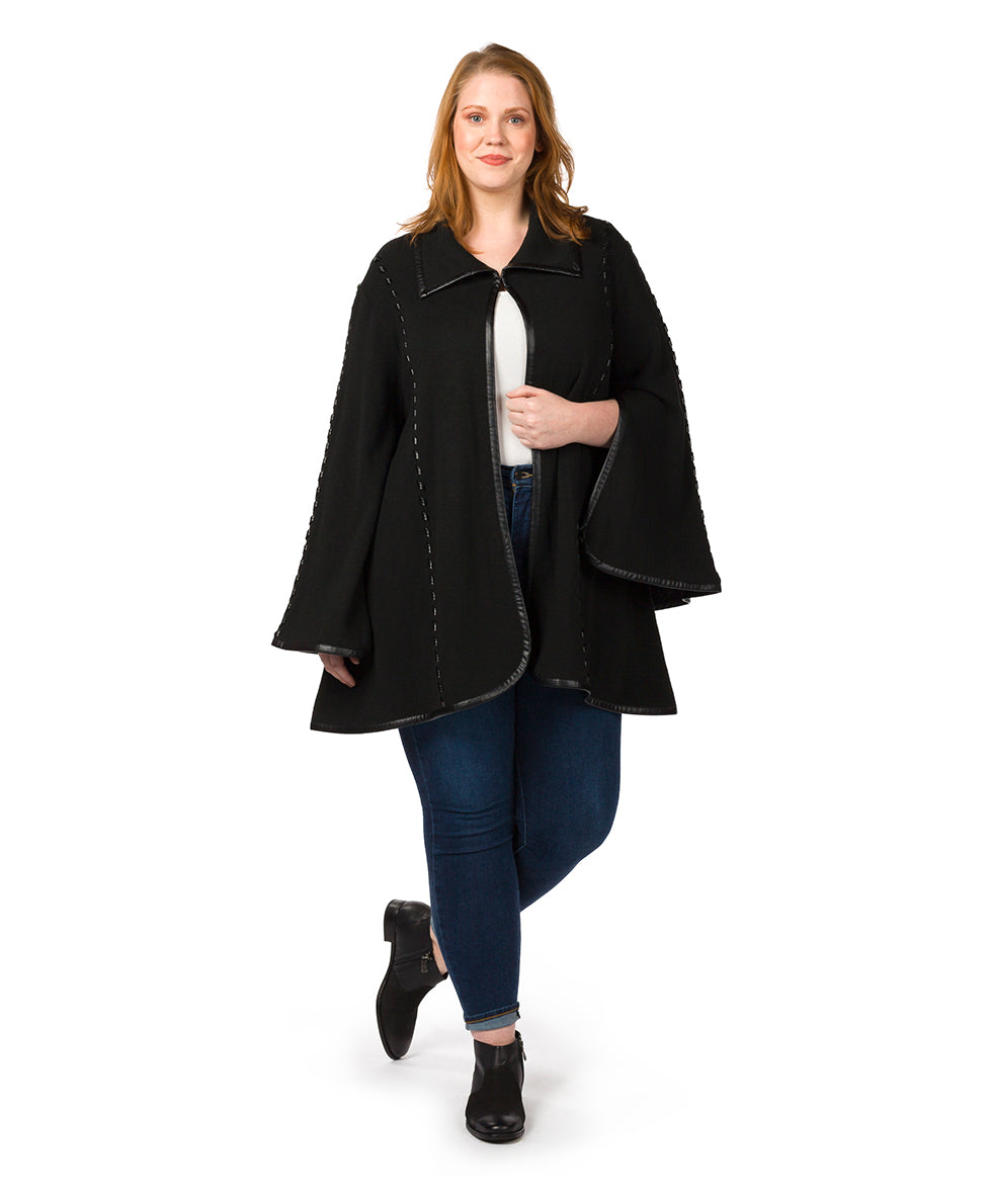 Sleeved Cape - Vintage - by Patricia Nash - View 7 of 8