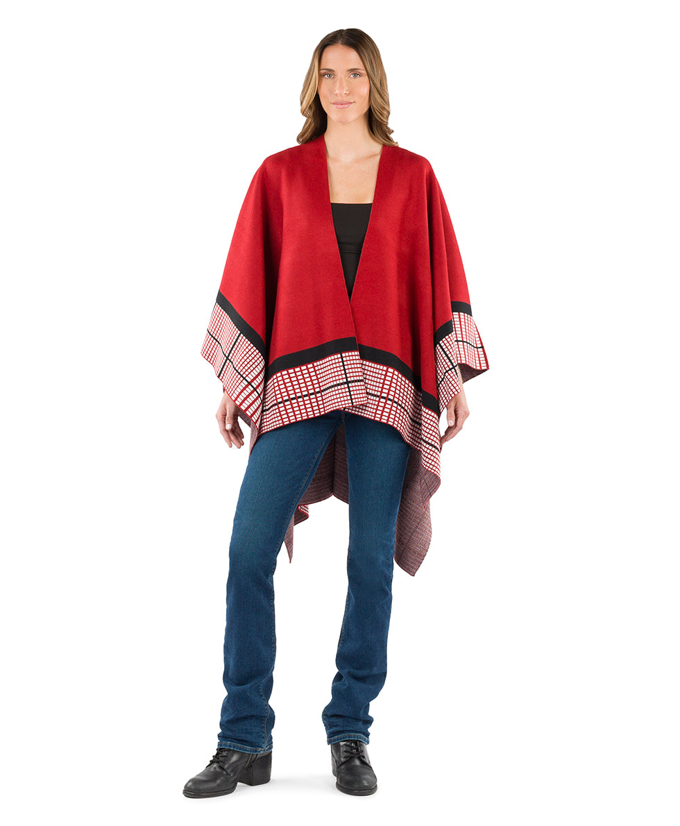 Crisscross Cape - Classics - ruby red - by Patricia Nash - View 1 of 14
