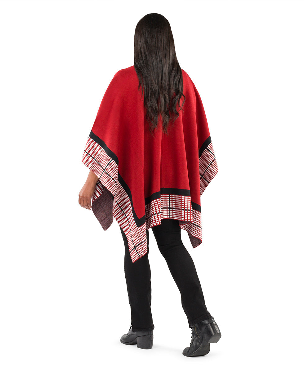 Crisscross Cape - Classics - ruby red - by Patricia Nash - View 5 of 14